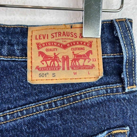 Levi’s 501 S Song For Forever Button Fly Skinny Distressed Original Fit - Picture 6 of 9